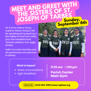 Meet and Greet with the Sisters