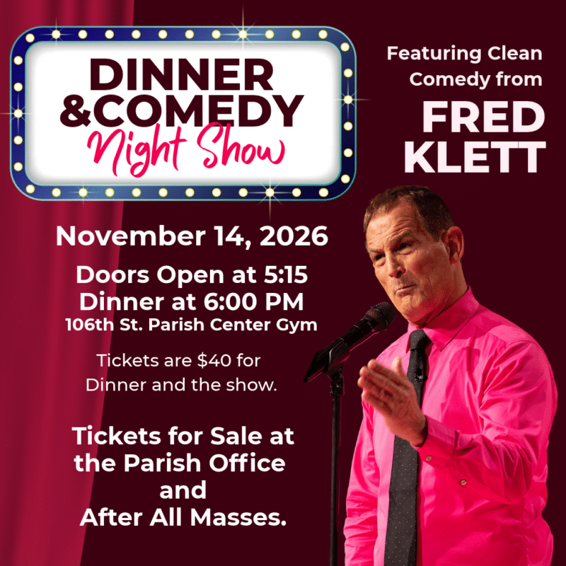 November 14 Dinner and Comedy Show